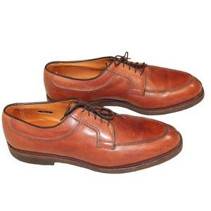 Allen Edmonds Stockbridge Split Toe Derby Blucher Dress Shoes Brown Leather 10 A